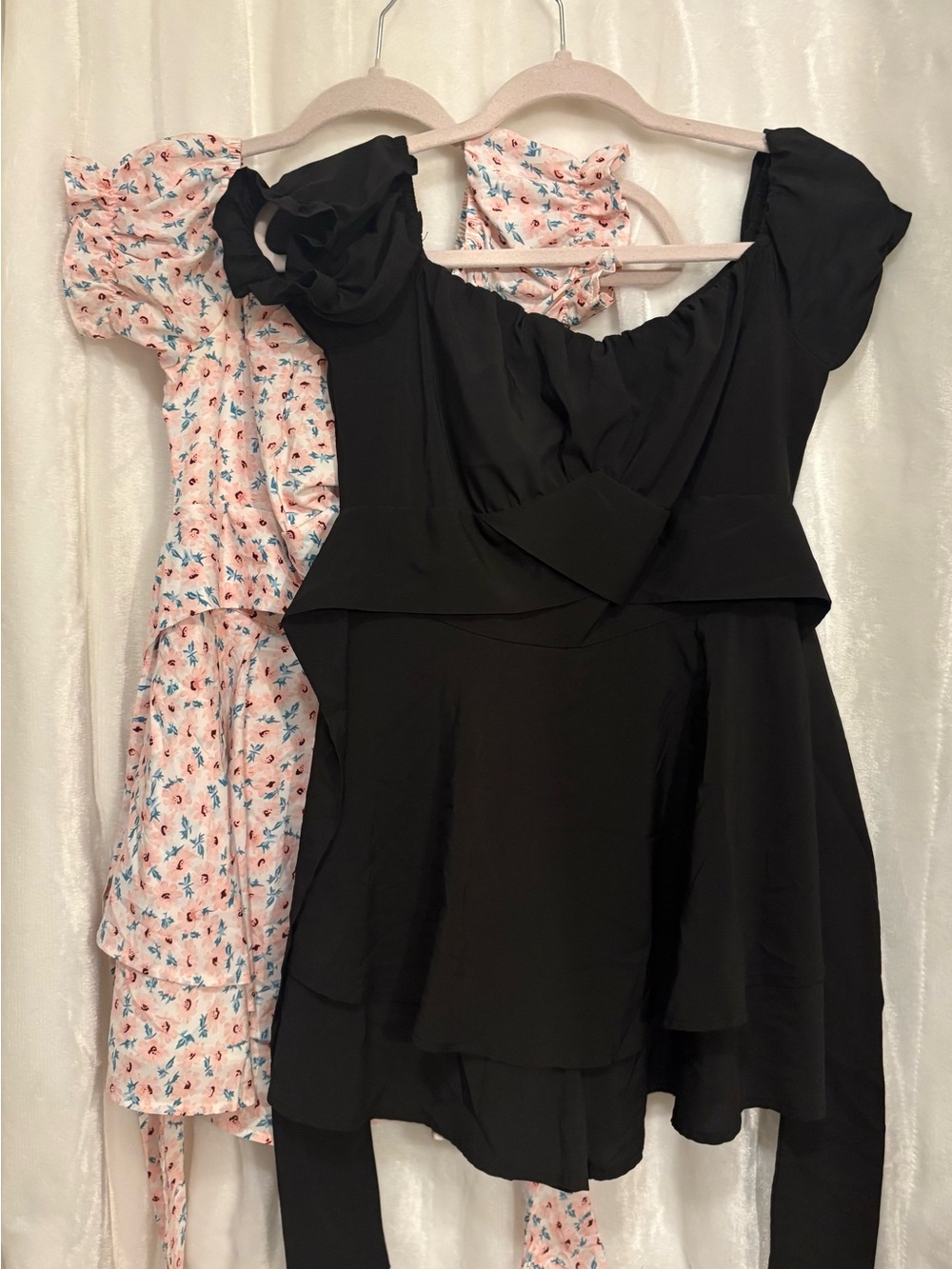 Black Off-Shoulder Women’s Dress (Shorts)
